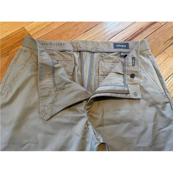 Bonobos Wednesday Chino Pants Mens Size 36x30 Beige Khaki Straight Leg Fit EUC - Picture 5 of 11